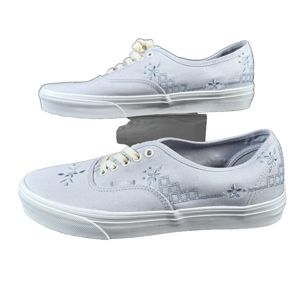 Vans Era Shoes Mens Size 9.5 Womens 11 Embroidered Floral Canvas Low Top Sneaker